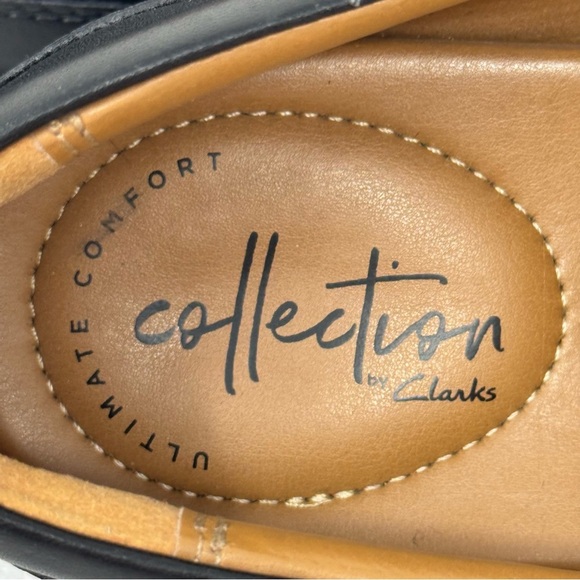 Clarks Black Leather Tilden Free Loafers Slip-Ons Size 9 Men’s Shoes main image 11
